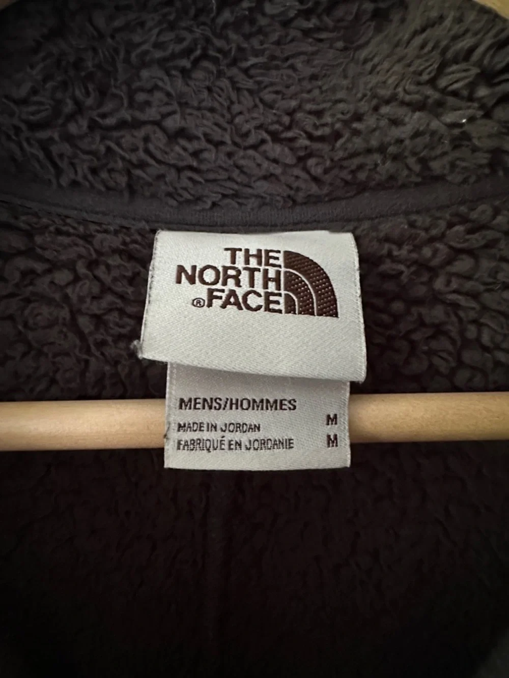 The North Face Charcoal Gray Sherpa Fleece Full-Zip Jacket